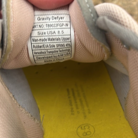 Light Pink and Gray Sneakers - Picture 8 of 9